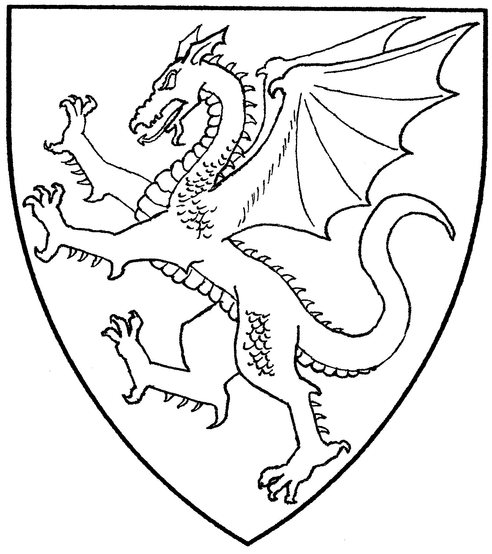 heraldry crest dragon