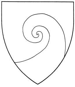 Schnecke issuant from base (Period)